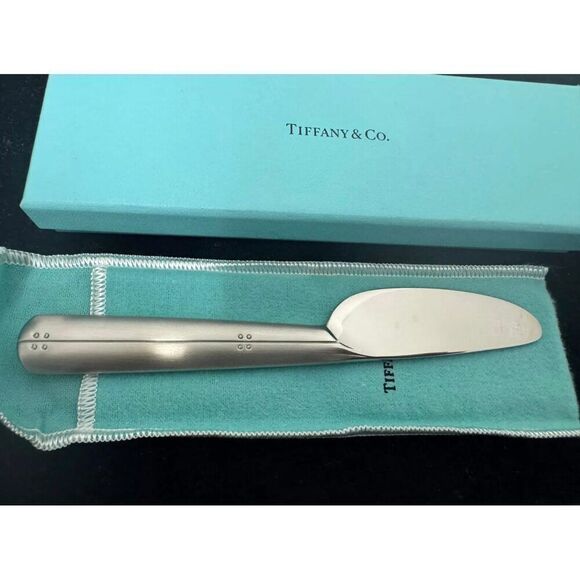 Tiffany & Co Cheese Knife 6.5" Sterling Silver Estate TIF824 - Picture 8 of 8